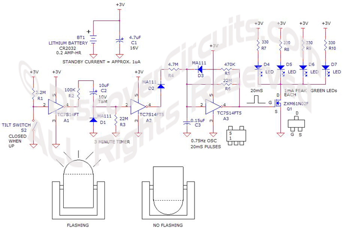 Schematic of table flasher